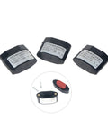 MIBSH pipe end caps, black insulated waterproof junction box ends, set of three.