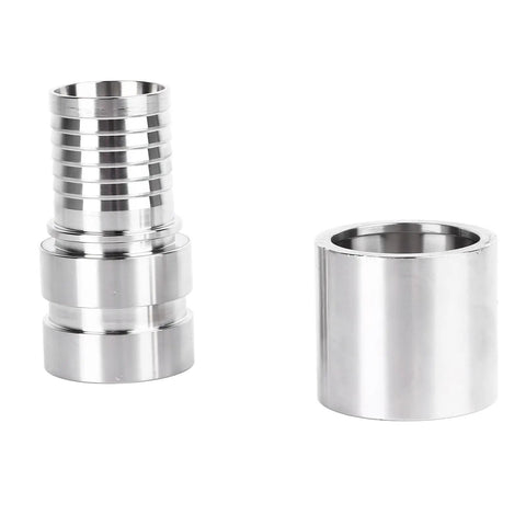 Workhorse E Type Male Cam And Groove Quick Connector In Stainless Steel For 1.5 Inch Hose Shank Fitting Built To Last For Hydraulic Systems Industrial Production And Water Supply Lines, male and socket