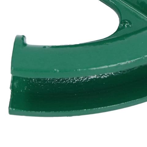 Heavy Duty Manual Conduit Tube Bender For Copper Aluminum Brass Steel Pipe One Point Four Inch 32 5 Mm cast iron frame close-up view.