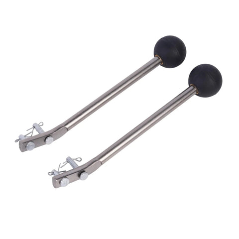 Heavy duty hydraulic valve 25 GPM control rods with black handles, suitable for industrial and agricultural use.