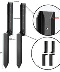 Heavy Duty Fence Post Repair Kit For Leaning Wooden Supports Quick No Dig Fix To Straighten Wobbly Fences detail of thick coated steel anchors