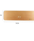 No Hassle Kickin Wall Mounted Space Heater With Remote Timing 3000 Watt Electric Radiator in gold finish, 76cm by 24cm size.