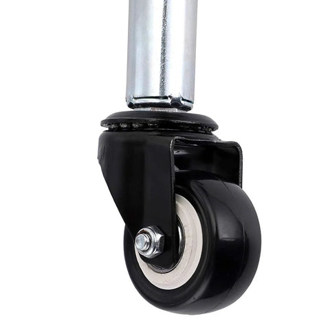 Gate Caster With Spring Loaded Retractable Wheel For Wooden Gates And Yard Fences, Two Inch Wheel, Retractable Two And Half Inch Arm