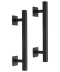 12 Inch Square Barn Door Handles And Pulls Pack Of 2 Black Matte Finish Heavy Duty Iron Gate Handles For Barn Doors Gates Garages Sheds Outdoor Fences And Interior Closet Doors