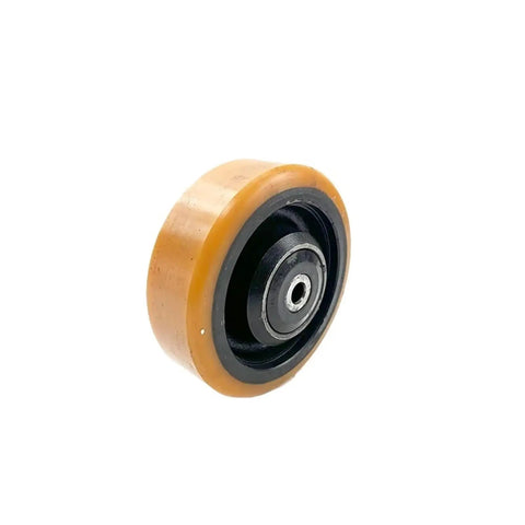 Heavy Duty 150x50 Or 12mm Forklift Stabilizer Roller Wheels Part Number 0039903515 close-up view of durable roller wheel.