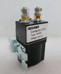 Jwdaun Dc Solenoid Relay Contactor Sw60 For Electric Vehicles And Golf Carts 12V 24V 48V 80A showing a side view of a 24V DC contactor with M6 terminals.
