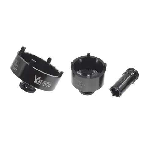13 Piece Spindle Nut Socket Kit For Ball Joints And Axle Locknuts With 4 Teeth Exterior Half Inch Drive Includes 22mm 26mm 30mm