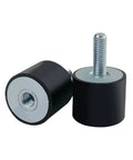 Tough As Nails Rubber Shock Absorber Isolation Pads for Mini Split Heat Pumps Air Compressors and Water Motors with Male Female Thread Mounts.