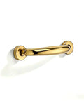Top Shelf 5 Pack Solid Brass Cabinet Pulls 3 Inch Center-To-Hole Handles In Unlacquered Brass Finish For Drawers And Doors Will Oxidize To Antique Gold Over Time