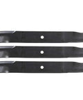 Three Pack 60 Inch OEM Pro-Turn Lawn Mower Blades 09081200 visible in a front view, showing three metal blades for Pro-Turn 160 360 560 660 mowers.