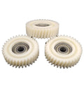 Smoother Ride Helical Planetary Gear Kit for Ebike Hub Motors, 47.3x13mm 35T, durable nylon, 7.94mm bearings, three gear set