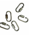 One Eighth Inch Stainless Steel 316 Quick Link Shackle For Marine And Boat Use Dockside Ready Heavy Duty Boat Hardware Corrosion Resistant