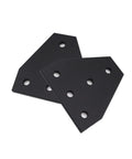 10 Pack T Shape Five Hole Corner Joint Plates for 20x20 Aluminum Extrusion 2020 Series displayed on white background.