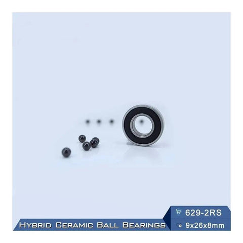 Super Smooth Hybrid Ceramic Ball Bearings 9X26X8Mm With Abec 1 Grade Precision for smooth operation and durability.
