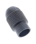 Replacement Collet Nut 498615 03 for Rotary Tools, black metal, textured grip, compatible with RT200 RT520 RT550C models
