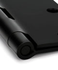Premium No Nonsense Matte Black Door Hinges 3.5 Inch 48 Pack close-up view showcasing smooth finish and rounded corners.