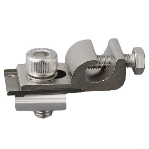 Heavy-Duty Solar Panel Mounting Bracket Clamps With Nickel-Plated Aluminum Grounding Lugs And Fasteners, side view