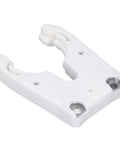 Heavy Duty ABS Plastic Automatic Tool Holder Clamp For CNC Machines Fits All Size Engravers And Changers With Explosion Proof Design - White plastic clamp design.