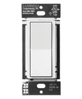Caseta Smart Claro 3 Way Accessory Switch Pair With Diva Dimmer Or Claro Smart Switch, white switch front view