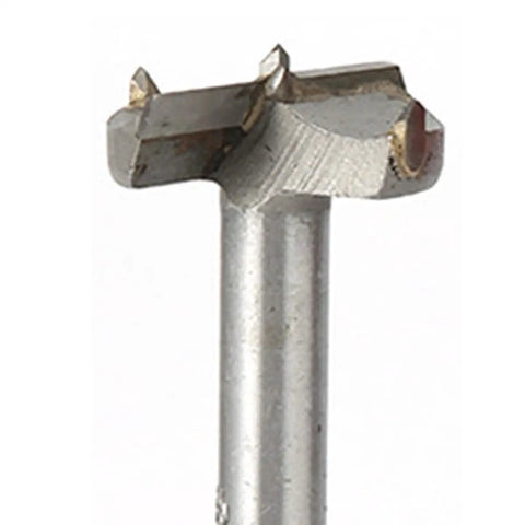 Precision 14mm Forstner Drill Bit Heavy Duty Cemented Carbide Hole Saw showing sharp cutting edges and solid shaft for smooth woodworking.