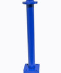 Axle bearing puller tool for Toyota; blue steel vertical post with square base mounting plate