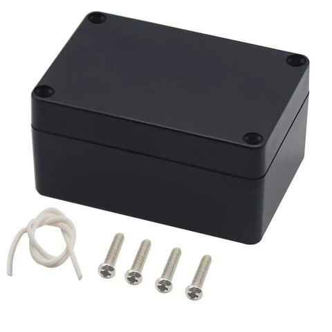 IP65 Waterproof Outdoor Junction Box Project Box Made From ABS Plastic Electrical Enclosure In Black with screws and seal