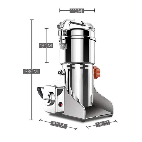 Electric Grain Grinder Mill For Corn Soybean Wheat And Spices, Beast Of A High Speed Powder Machine With dimensions