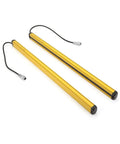 Industrial Light Curtain Sensor Switch With 4 6 8 10 Or 12 Beam Options Heavy Duty Light Grating Security Device, yellow aluminum bars