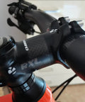 Ultra Lightweight Carbon Fiber Bike Stem 31 8mm Clamp 60mm Length 6 Degree Rise Road And Mountain Bike Compatible Matte 3K Finish Hybrid Carbon And Aluminum Build Red And Black Color