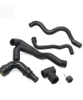 Killer 6 Piece Engine Crankcase Vacuum Hose Kit For Vw Mk4 1.8T Models With OEM Part Numbers 06A103247 And 06A103221AF To Fix Rattls And Boost Performance Like A Champ, black rubber hoses