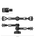 7 Inch Magic Arm With 1/4-20 Screws And Spring Loaded Pins 1.5 Kg Load Capacity 360 Degree Dual Ball Head Non Slip Design