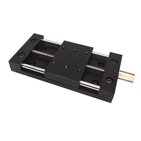 Motorized Rotary Positioning Stage PTSS50 Self Locking Translation Table With 50 mm Stroke And 40 By 60 Table Size, Top Notch Precision Electric Rotary Platform With Worm Gear Drive For Optical Alignment And Lab Automation.