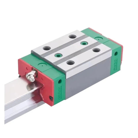 Heavy Duty High Precision Linear Guide Rail Kit With Pre Drilled Support Blocks For Cnc Machines And Smooth 3d Printer Axes Low Friction Motion rail block close-up