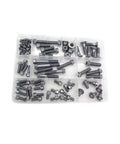 Heavy Duty Motorcycle M6 M8 Screw Bolt And Nuts Kit With 70 Pieces Hex Socket Cap Head Fasteners Set For Quick Repairs And Replacements Includes Matching Nuts Compatible With SX EXC XCF Models, assorted bolts and nuts in organizer tray