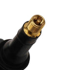 Close-up of Oem Quality Tire Pressure Monitor Sensor For Gm Rides With Hella Long Lasting Battery, showcasing the gold threaded valve.