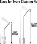 4/7 Pack High Pressure Washer Nozzle Kit With 1/4 Quick Connect For Tight Cleanups, Mini Split AC Cleaning Kit, 7cm and 22.5cm stainless wands