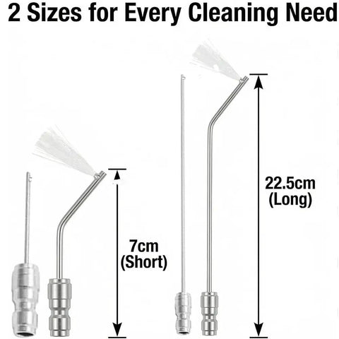 4/7 Pack High Pressure Washer Nozzle Kit With 1/4 Quick Connect For Tight Cleanups, Mini Split AC Cleaning Kit, 7cm and 22.5cm stainless wands