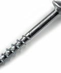 Zinc Pocket Hole Screws One And One Half Inch Coarse Thread Maxi-Loc Flat Bottom Head For DIY Woodworking Cabinetry And Furniture Indoor Use