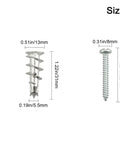 Self Drilling Drywall Anchors Kit 100 Pcs Zinc Hollow Wall Anchors With Screws No Tools Needed Quick Install For Renters Quick Crack Free Mounts Great For Apartments And Dorm Rooms size chart
