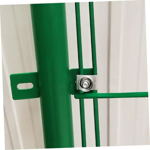 Beefy Heavy Duty Stainless Steel Wire Clips For Garden Fence And Wire Fencing Quick Assembly And Removal Clamps in use