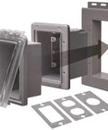 Extra Duty 1 Gang Recessed Weatherproof In Use Electrical Outlet Cover With Nonmetallic Construction 6 In 1 Versatility Gray