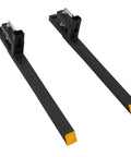 43 Inch Clamp On Pallet Forks For Bucket Attachments Heavy Duty Built Tough For Real World Jobs 2500 Lbs Capacity Quick Attach Forks