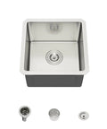15 By 17 Inch Undermount Bar Sink Made For RVs And Home Kitchens, 16 Gauge T304 Stainless Steel, 10 Inch Deep Single Bowl With Round Corner