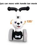 Mini Balance Bike Toy For Toddlers 10-36 Months, No Pedals Ride On Walker, Dalmatian design with 135-degree safe turn