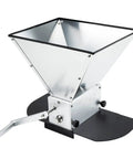 Homebrewing Grain Mill With Three Rollers And 13 Lb Hopper Steel Base For Crushing Malt And Barley For Great Homebrew Beer Making Use
