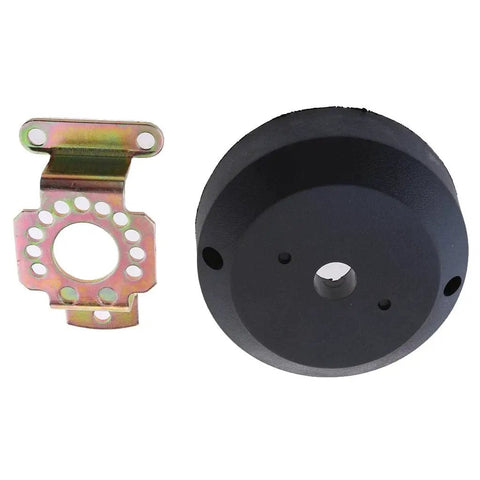 90 Degree Angled Marine Helm Bezel Kit For Steering Wheel Universal Rudder Fit Plug And Play Upgrade showing steel frame components.