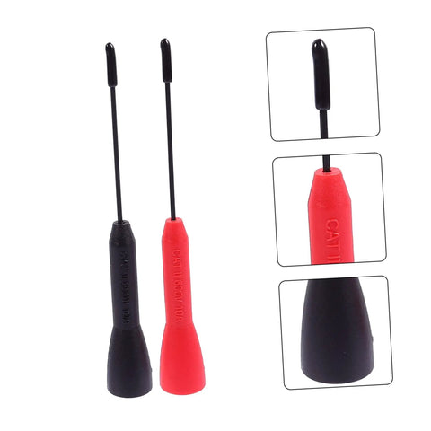 Heavy Duty Automotive Insulation Piercing Needle Kit With Banana Plugs And Non Destructive Probes For Weather Pack Connectors, red and black