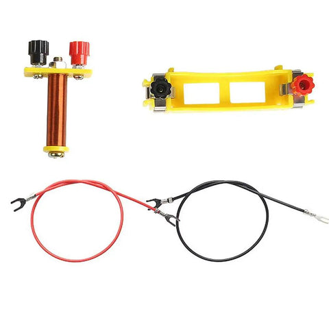 Two Pack Education Electromagnet And Electric Circuit Lab Kit components including wires and connectors displayed on white background