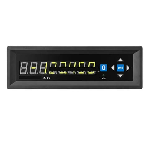 Ultra-Precise 1 Axis Digital Readout DRO With 5 Micron Encoder And Linear Scale, non-contact ES-19 display panel view