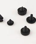 Go-To Heavy-Duty Rubber Bumper Kit For Cars And Trucks - 160-Piece Black Bumper Stopper Assortment on white background